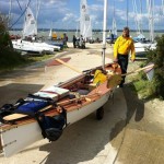 Safely ashore at Hayling Island Sailing Club after a downwind leg in F6+